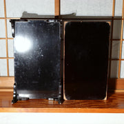 Japanese Lacquer Footed Tray Stand Mother-of-Pearl Removable Inner Tray Raden7