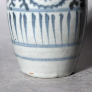 Antique Japanese Imari Sometsuke Set  Tako Karakusa Slender Vase & Kozara Plate10