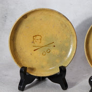 Antique Japanese Kyoto Ware Kyo-yaki Small Dishes Set of 3 Tea Ceremony Motif14