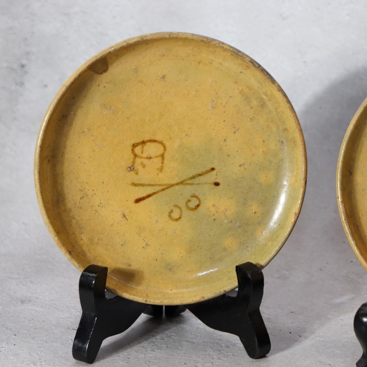 Antique Japanese Kyoto Ware Kyo-yaki Small Dishes Set of 3 Tea Ceremony Motif14