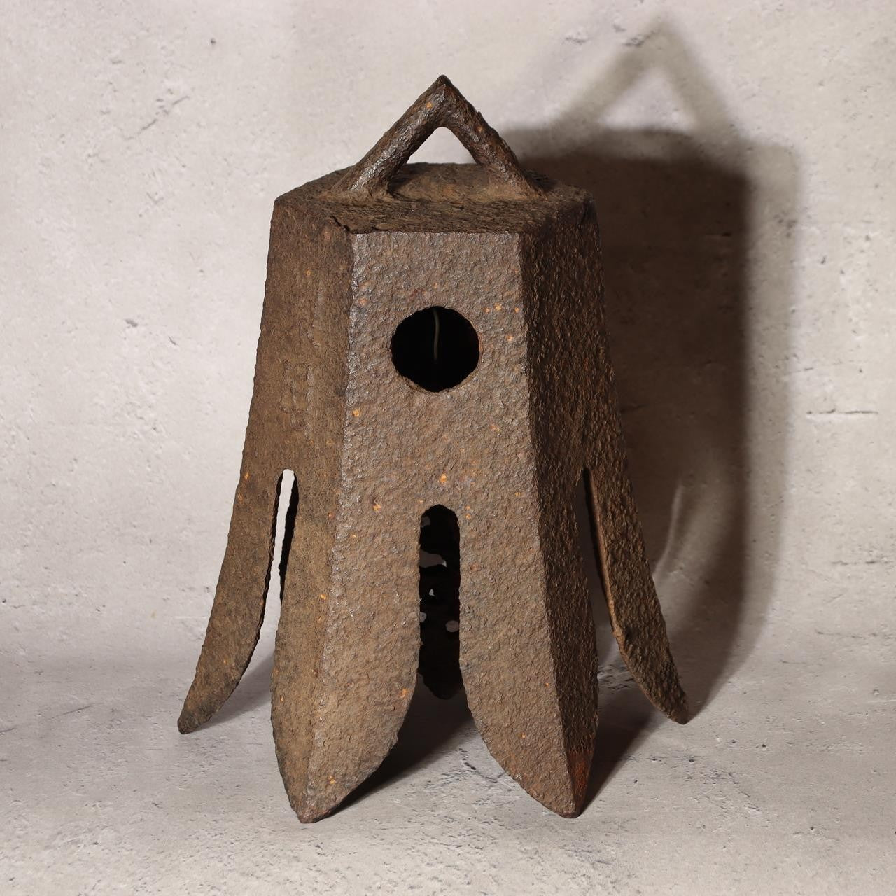 Japanese Antique Cast Iron Bell Fudaku Hidden Kirishitan Inscribed Edo Period9