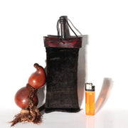 Antique Japanese Edo Matchlock Powder Flask with Gourd Hinawaju Accessory WO6741