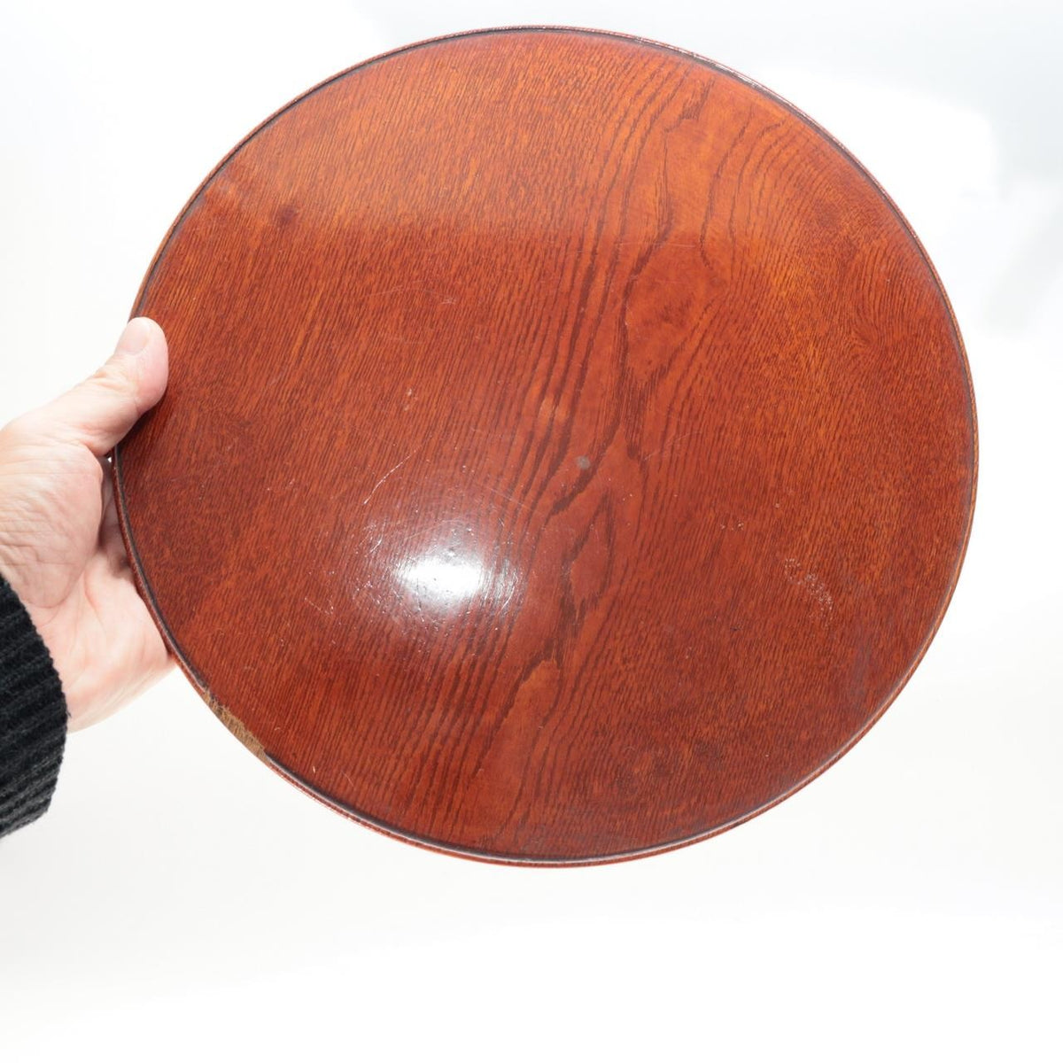 Vintage Japanese Wooden Miniature Chabudai Round Table Display Stand 11.6inch2