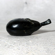 Vintage Takaoka Copperware Bronze Eggplant Water Dropper Vegetable Figurine BV763