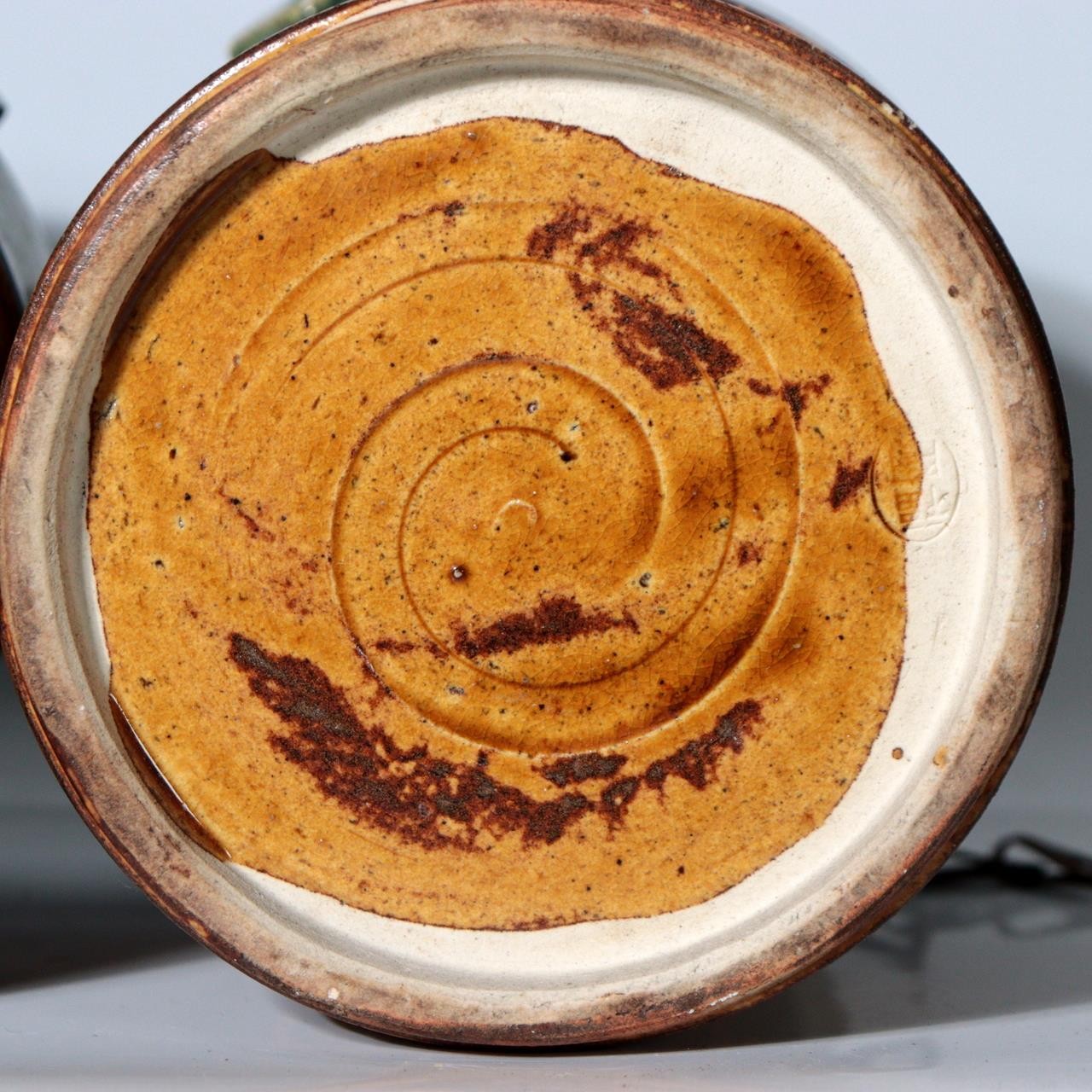 Antique Japanese Mino Oribe Ceramic Well Pulley & Tsurube Buckets SCBP4710