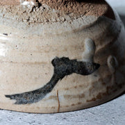 Antique Japanese E-Karatsu Chawan Tea Bowl Edo Period Kintsugi Repair Wooden Box13