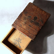 Japanese Antique Wooden Drawer Box House Marked “Yama-sa” No.3 Meiji Era WO5532