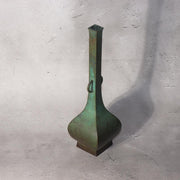 Japanese Bronze Flower Vase Ichinose Soushin Tea Ceremony Ikebana Kodo Box BV7122