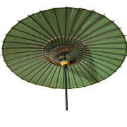Japanese Wagasa Bamboo Umbrella Green Geisha Maiko Dance Prop Detachable WO5096