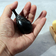 Vintage Takaoka Copperware Bronze Eggplant Water Dropper Vegetable Figurine BV761