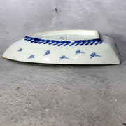 Antique Japanese Hirado Ware Porcelain Dish - Sometsuke Bakumatsu 17cm IP1357