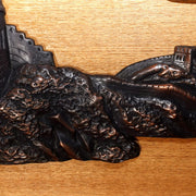 1996 China Ministry of Culture Official Gift Bronze Great Wall Plaque Diplomatic7