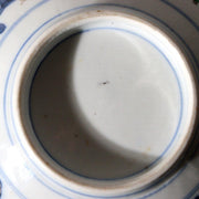 Late Edo Imari Iroe Porcelain Bowl Plate Nanbanjin Foreigners Ships PV3167