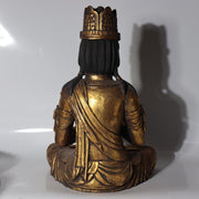 Antique / Vintage Japanese Wooden Dainichi Nyorai Buddha Statue Circa 1900-1940s7