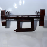 Japanese Wooden Katana Stand - Triple Rack 3-Tier - Tsuba Sukashi Openwork11
