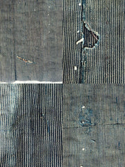Antique Japanese Boro Kofu Thick Layered Cotton Indigo Textile Rug12