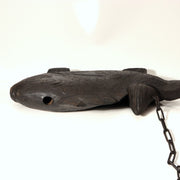 Japanese Wood Carved Tai Sea Bream Fish Jizaikagi Yokogi Hearth Hook WO54116