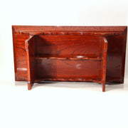 Japanese Antique Wood Foldable Low Desk Table Mitsuba Aoi Crest Kyozukue WO54711