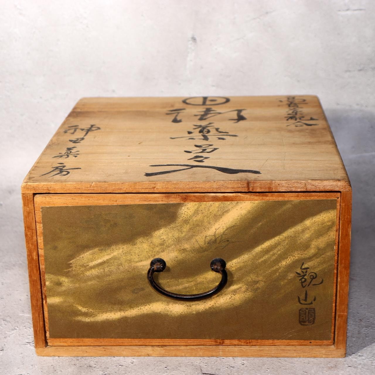 Japanese Vintage Wooden Medicine Box Drawer MidShowa period WBX3371