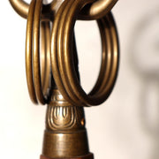 Vintage Japanese Buddhist Shakujo Handheld Monk Staff Brass Wood Ritual Tool5