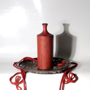 Japanese Brass Keko Buddhist Offering Tray Lotus Openwork Vintage to Antique7