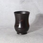 Japanese Solid Bronze Bud Vase by Gyokusen - with Mismatched Wooden Box9