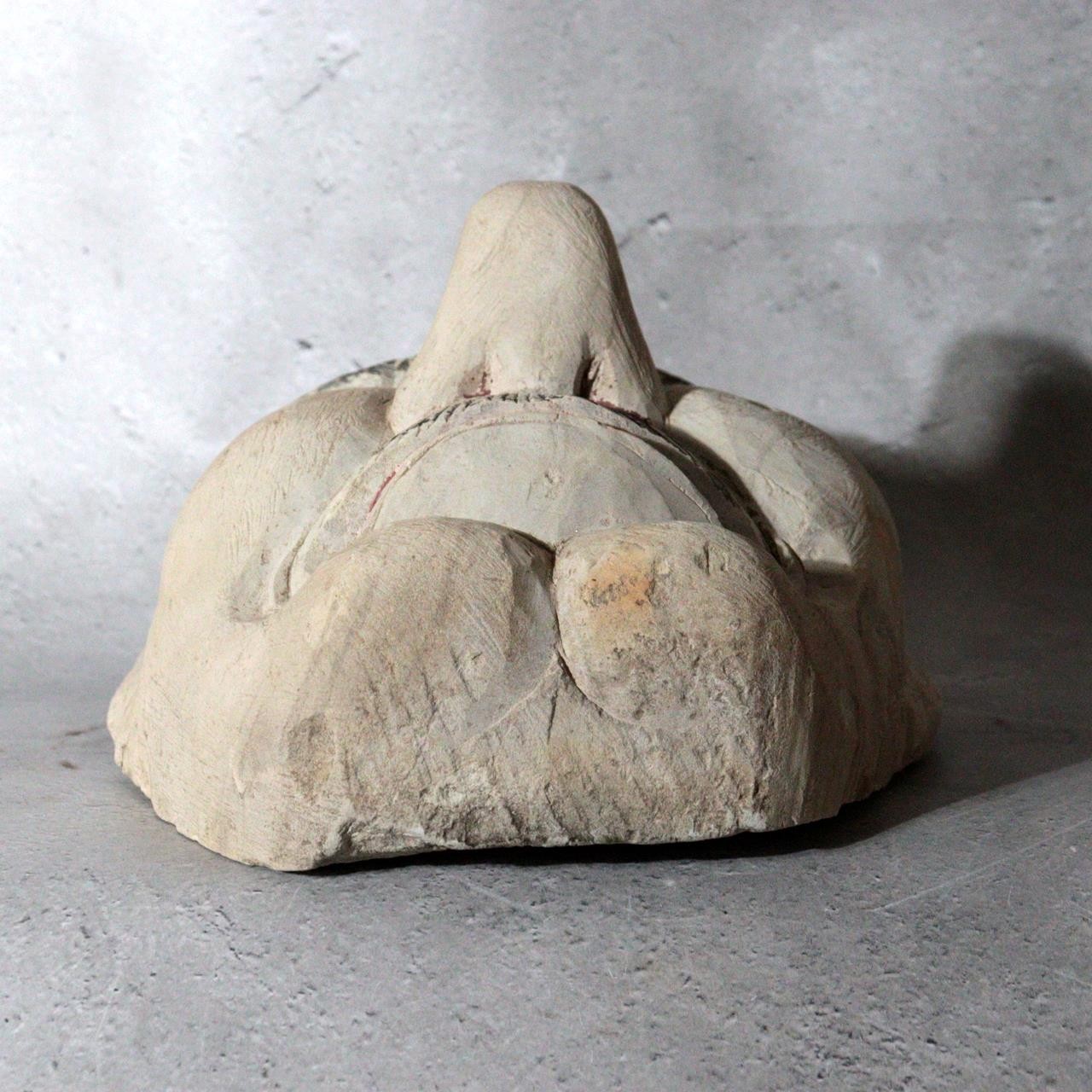 Vintage Japanese Stone Carved Daitengu Mask Figurine Mt. Takao Temple Shinto6