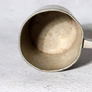 Antique Japanese Pewter Bajou-Shaku Samurai Horseback Sake Ladle Cup Engraved12
