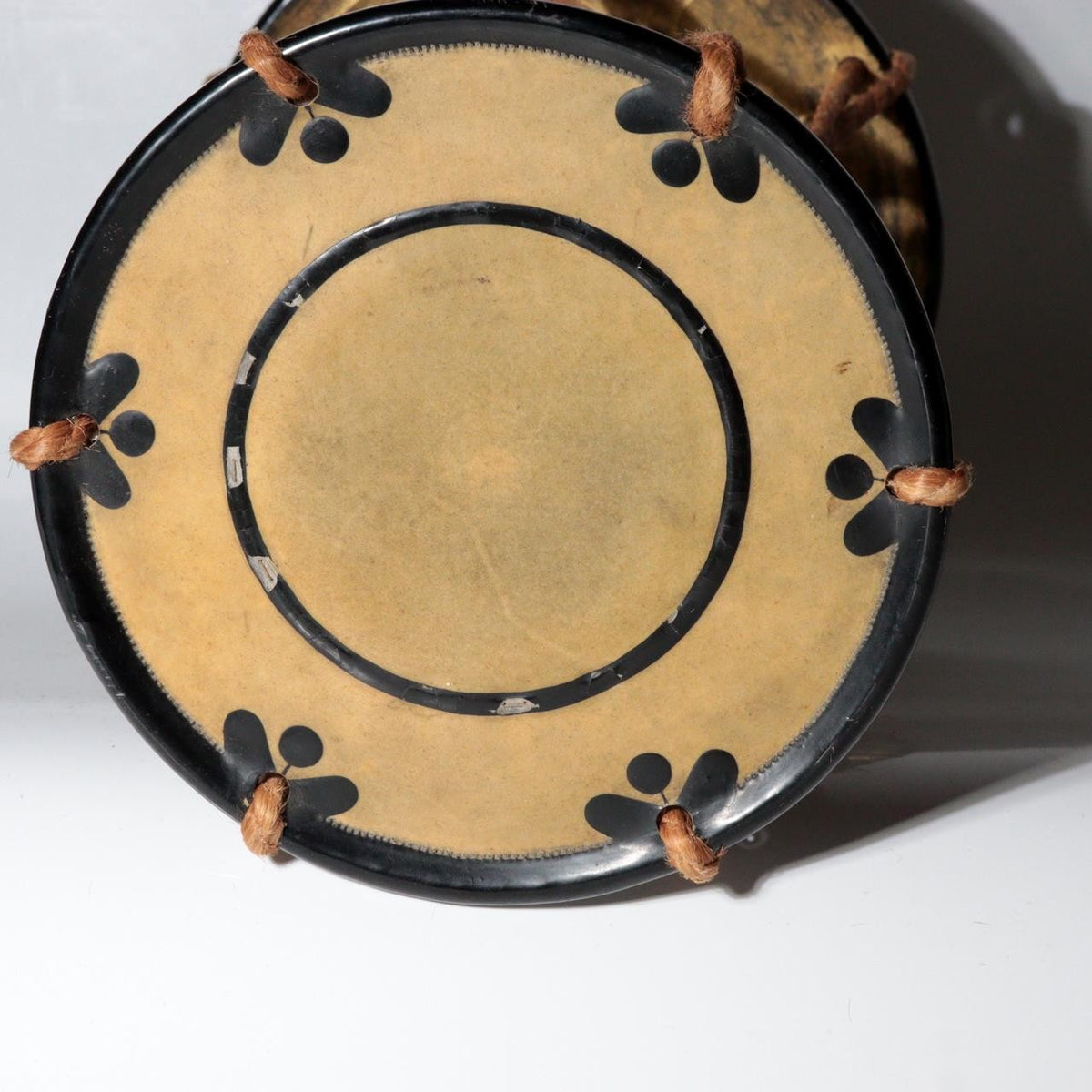 Antique Japanese Tsuzumi Hourglass Drum Maki-e Lacquer Gold Motif10