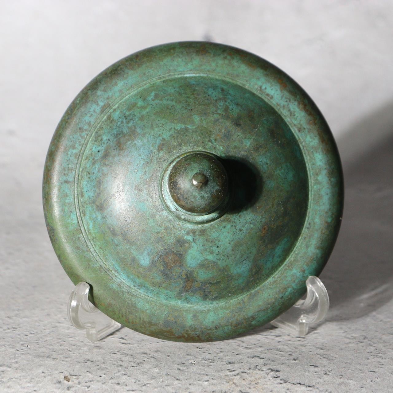 Japanese Kotou Bronze Vase Kurose Soko Buddhist Kyozutsu Sutra Container BV7537