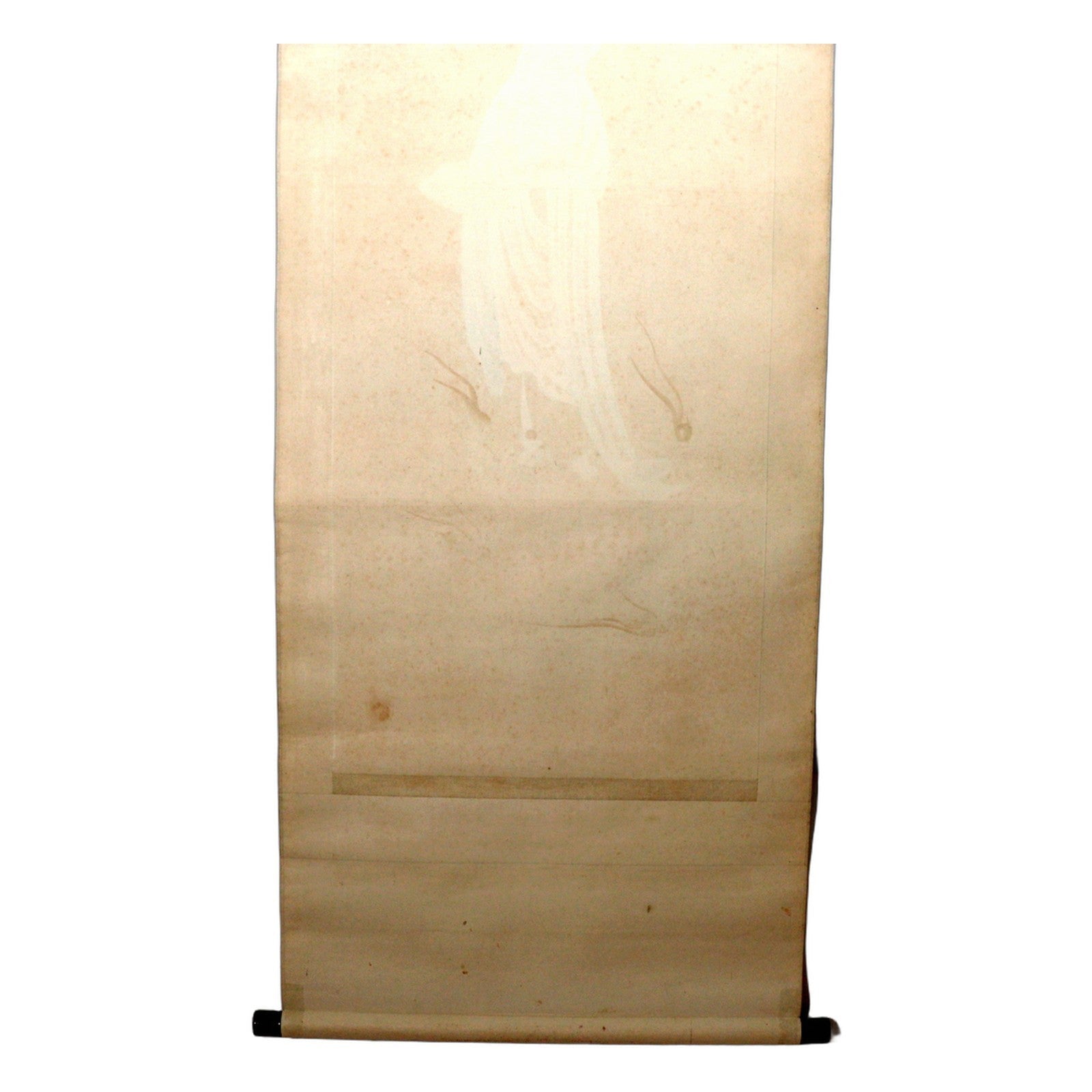 Japanese Hand-painted Silk Hanging Scroll Kakejiku Kannon Dragon Fukai14
