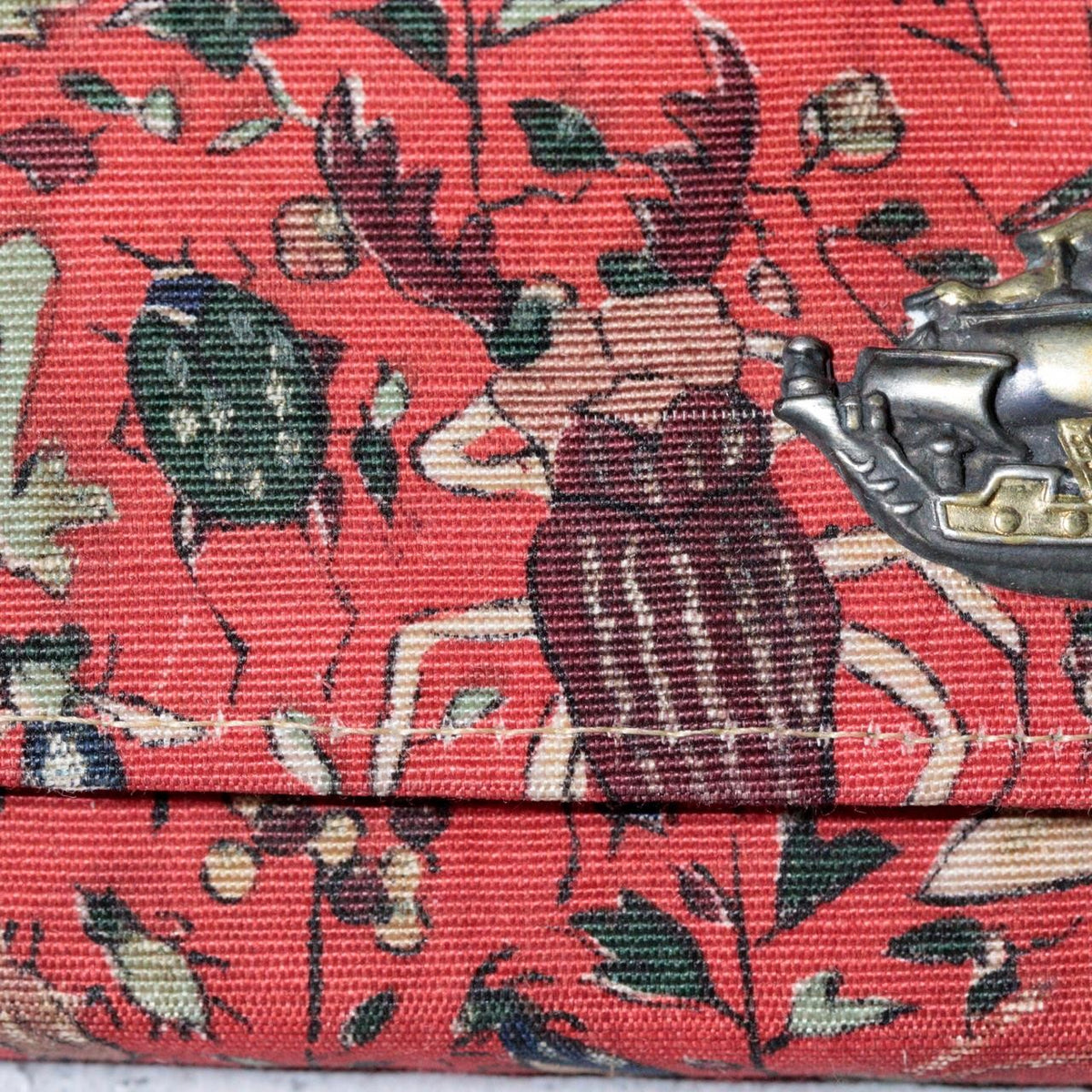 Vintage Japanese Kami-ire Pouch Insects Butterfly Ship Clasp15