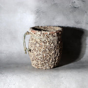 Vintage Japanese Pottery Octopus Trap Takotsubo Barnacles Rope Vase9