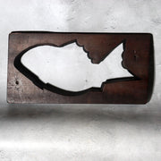 Taisho Showa Japanese Wooden Kashigata Sweets Mold Tai Sea Bream WO6603