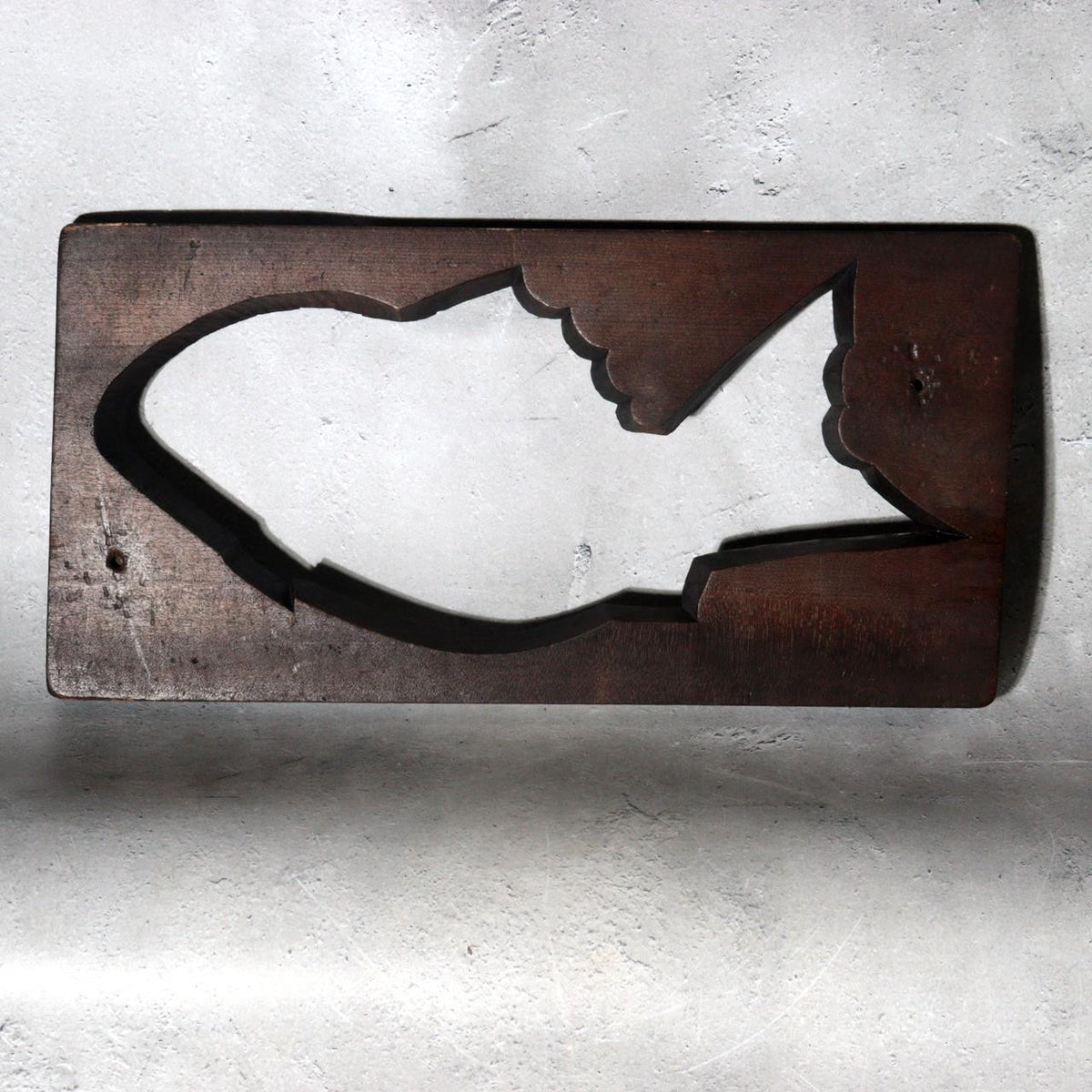 Taisho Showa Japanese Wooden Kashigata Sweets Mold Tai Sea Bream WO6603