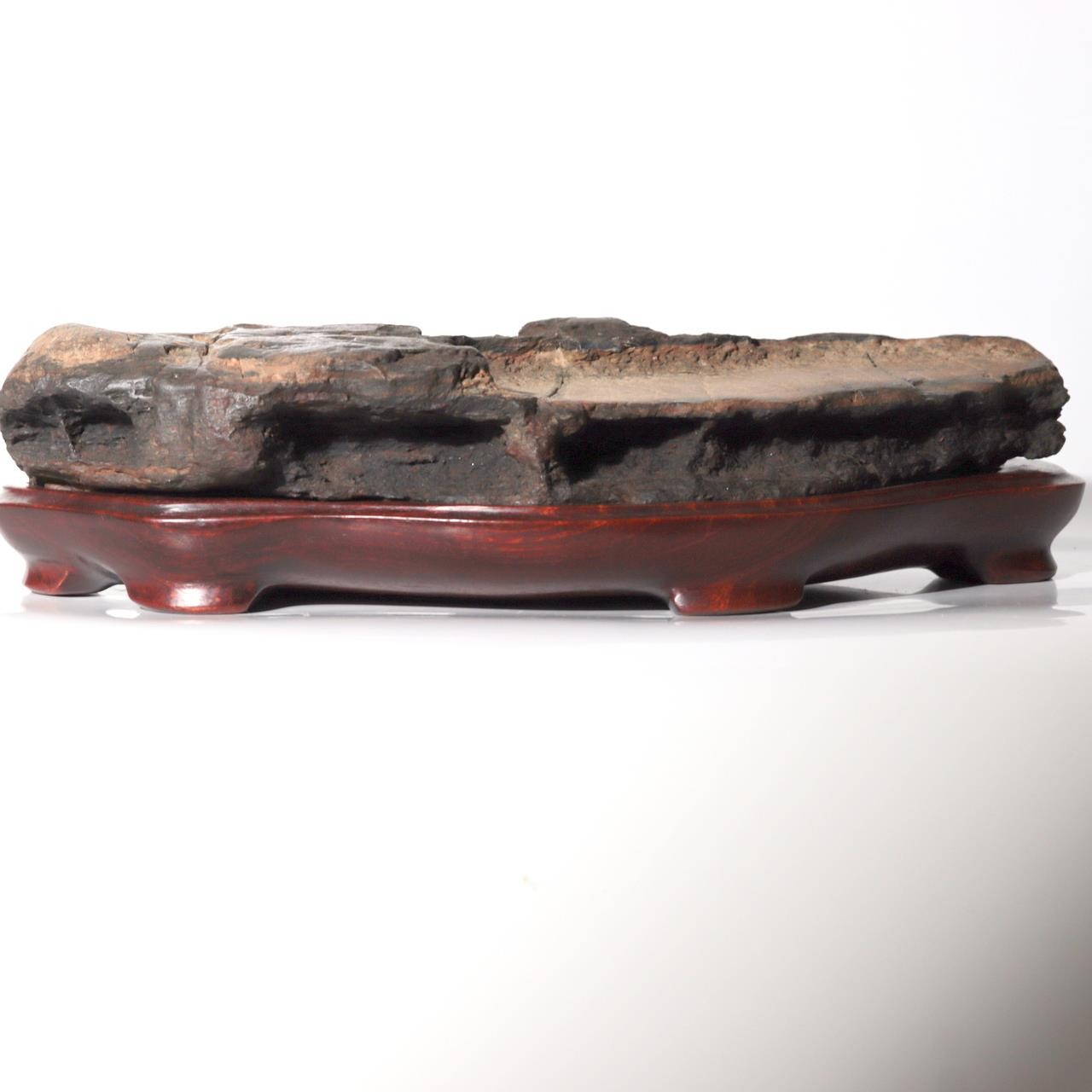 Vintage Japanese Sajigawa Suiseki Viewing Stone "Amanohashidate" Tomobako SS2341