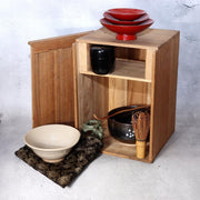 Vintage Japanese Tea Ceremony Set Tabi-dansu Wooden Box Bowls Whisk PCP3050