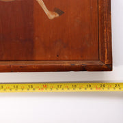 Japanese Antique 20.5in Ema Votive Tablet Horse Painting Wood Shrine Art Temple15