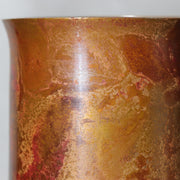 Japanese Takaoka Copperware Bronze Flower Vase Traditional Craft Shin BV77111
