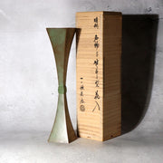 Masterpiece Japanese Kotou Bronze Vase by Ichinose Soshin Signed Tomobako 727g0