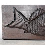 Taisho Showa Japanese Wooden Kashigata Sweets Mold Tai Sea Bream WO66012