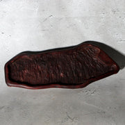 Japanese Suiseki Viewing Stone Mountain Island Shape Wooden Base4