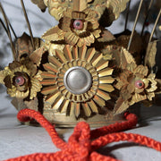 Vintage Japanese Shinto Brass Crown Tendoji Daikan Phoenix Repurposed Box5