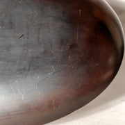 Japanese Vintage Carved Wood Lacquer Tray Tsuishu Red Grapes Design Small WO51211