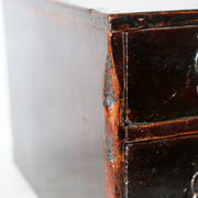Antique Japanese Lacquer Drawer Box - Natural Urushi Bakumatsu Meiji Era WO58211