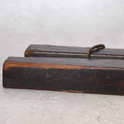 Antique Japanese Hyoshigi Wooden Clappers Fire Patrol Sumo Kabuki Percussion5