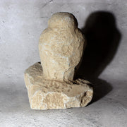 Japanese Antique Stone Monkey Statue Saru God Garden Ornament Zen Bonsai Folk Ar3