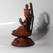 Vintage Japanese Wooden Carved Juichimen Senju Kannon Buddha Statue Glass Case6