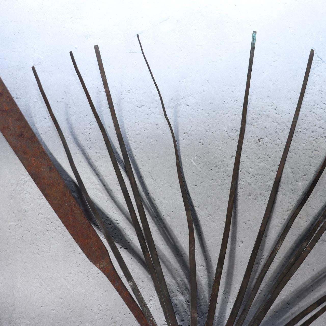 Authentic Edo Period Japanese Samurai Tessen Solid Iron Fan 33cm Daimyo Artifact8