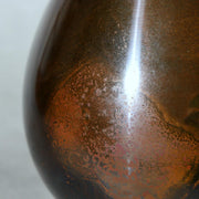 Japanese Master Bronze Vase "Sato no Yama" by Hasegawa Yoshihisa Nitten Juror6